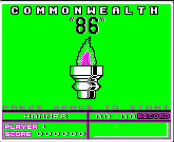 Commonwealth '86 (1986)(Tynesoft) screen shot title